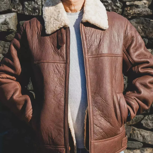 Mens aviator leather - leather, jacket