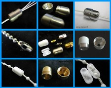 Blind & light pull cord connectors & beaded roller metal plastic chain joiners