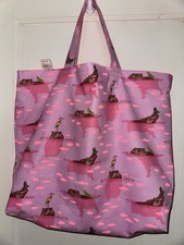 Tula Pink My Hippos Don’t Lie - Handmade Reversible Washable Sturdy Tote Bag