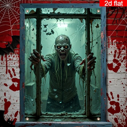 Halloween window banner - halloween,