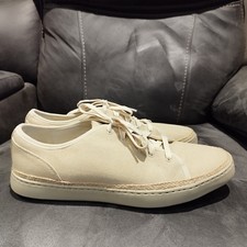 FITFLOP Rally Basket Weave Canvas Boat Deck Shoes Trainers Lace Up Men's UK9.5