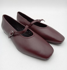 M&S Faux Leather Buckle Flat