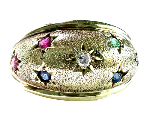 Ring 585 gold - ring, 0.03
