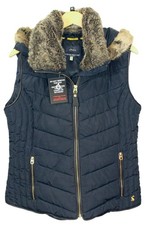 Joules Hooded Faux Fur Navy