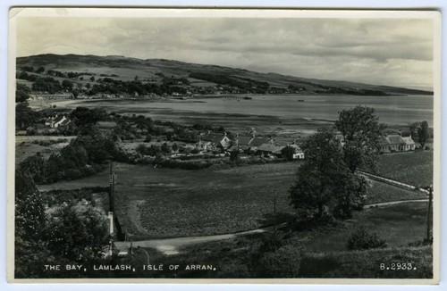 1950 arran postcard lamlash - arran,