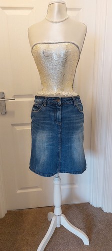 Ladies denim line skirt - tu, a-line