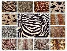 Animal Print Polyester Velboa Fabric Faux Fur Pony Skin 58" (145cm) wide Velour
