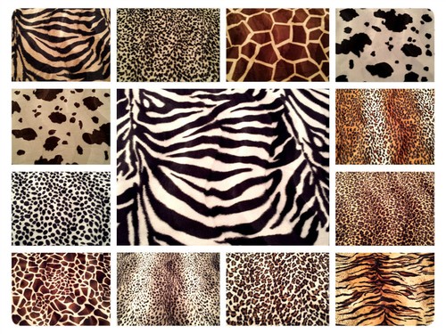 Animal print polyester velboa - animal,
