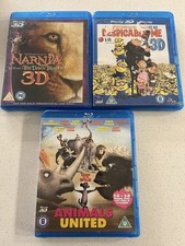 Animals United Narnia Despicable Me 3D 3 movies  Blu-ray