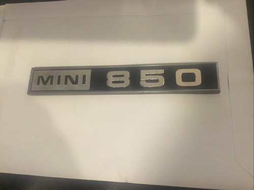 Classic mini 850 - mk3, badge