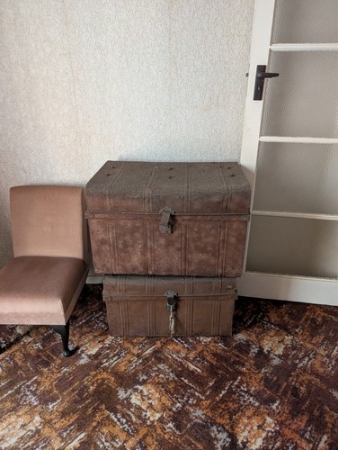 Antique tin steamer - tin,