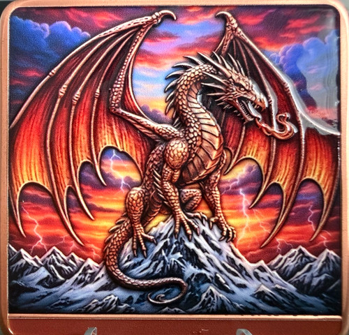 5oz dragon pure copper - 5oz, 3d