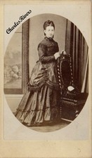 Cdv lady wonderful crinoline - cdv,