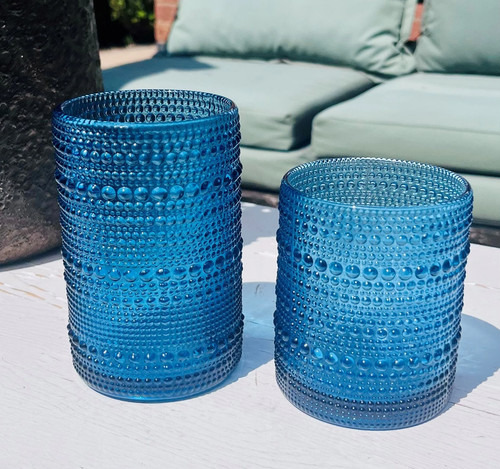 Hobnail jupiter bead coloured - hobnail,