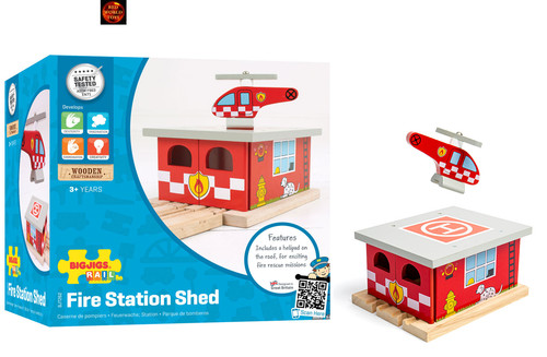 Fire station shed wooden - fire,