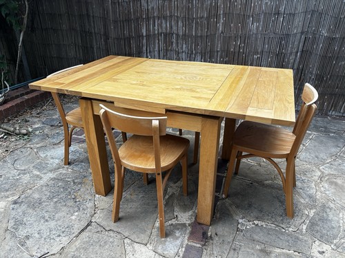 Solid wood extendable dining - extendable,