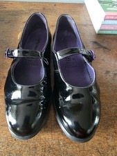 Vintage Elefanten Black Patent Mary Jane Shoes In Origianl Box