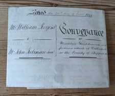 Antique 1885 Conveyance Land Willenhall Staffs. William Rogers To John Robinson