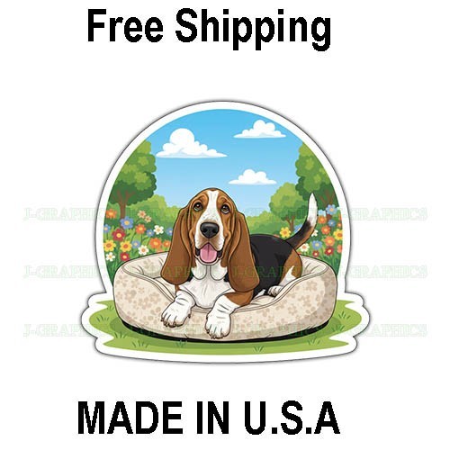 Basset hound dog bed - basset,