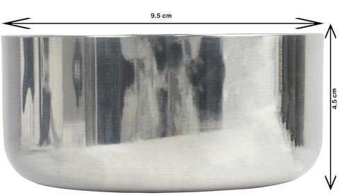 New stainless steel bowl - 6'',