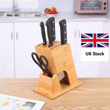 Bamboo Knife Block Stand