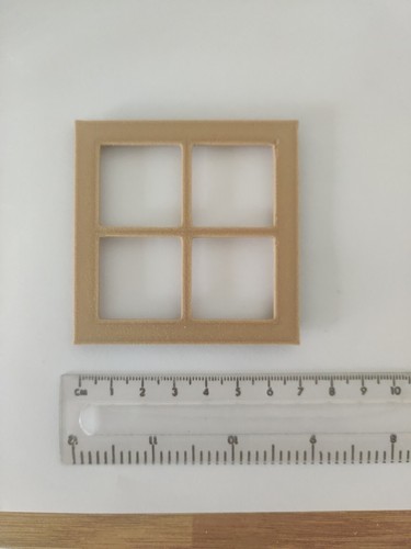Window frame dolls house wood - frame,