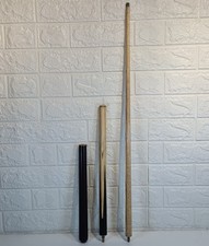 3 Piece Unbranded Snooker Pool Cue Stick 58" with A Pro One Black Hard Case