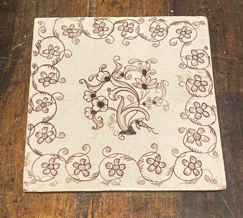 1760 english delft tile - english,