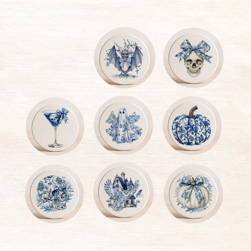 Chinoiserie halloween coasters - chinoiserie,