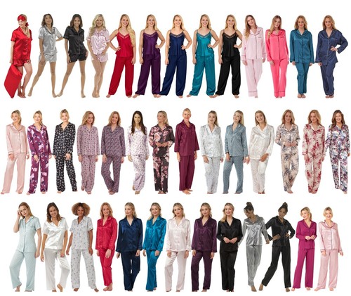 Ladies sexy satin silky pjs - ladies,