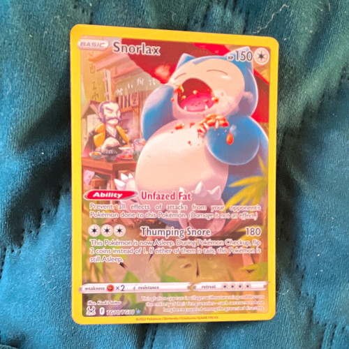 Pokémon tcg snorlax tg10 - pokémon,