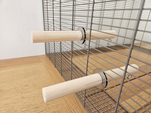 Dual ended cage perches - 2x,