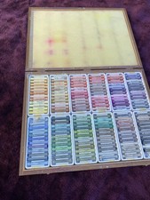 Wooden Box Rowney Soft Pastels  Vintage
