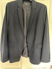 Next ladies navy blue trouser suit size 18 jacket and trousers bn