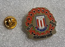 STOKE CITY REMEMBRANCE BADGE