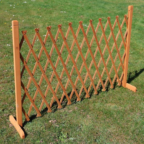Expandable wooden garden fence - expandable,