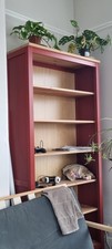 TWO Ikea HEMNES Red Bookcases