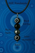 Black Evil Eye Necklace |