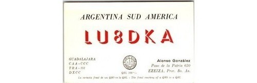 1968 argentina ham radio qsl - 1968,