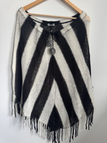Black and white mohair look - and,