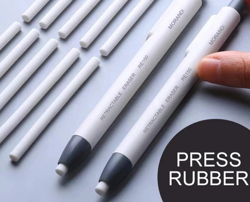 Press retractable pencil - press,