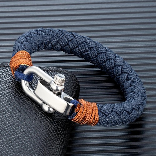 Men nautical rope bracelet - rope,