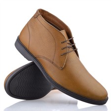 Mens Leather Smart Casual Lace