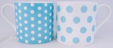 Light Blue Dots & Spots Mugs
