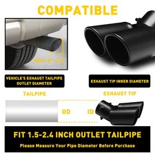 Car Rear Dual Exhaust Rear