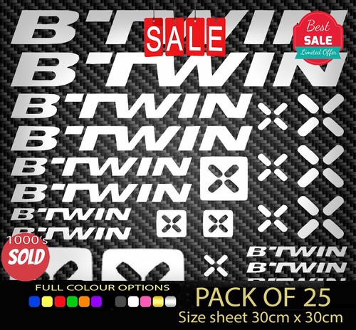 Btwin vinyl decal stickers - vinyl,