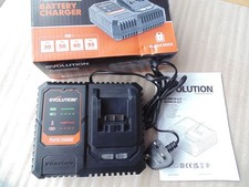 EVOLUTION RAPID Li-ion battery charger 18v /also charges erbauer ext batteries