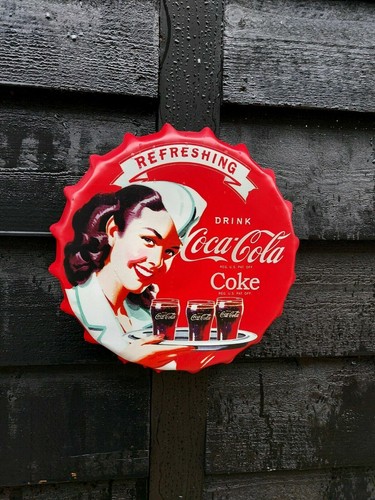 Wall art sign coca cola - wall, coca-cola