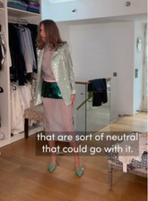 Zara Trinny Green Mule Shoes LIMITED EDITION METAL HEEL  *Super Rare*?size 37