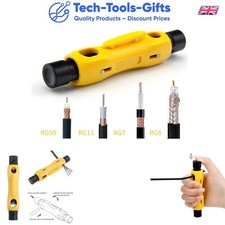 New Speedy Coax Coaxial Cable Cutter Stripper Tool for RG6 RG59 RG7 RG11 Cat 5 6